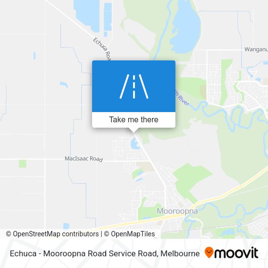 Echuca - Mooroopna Road Service Road map