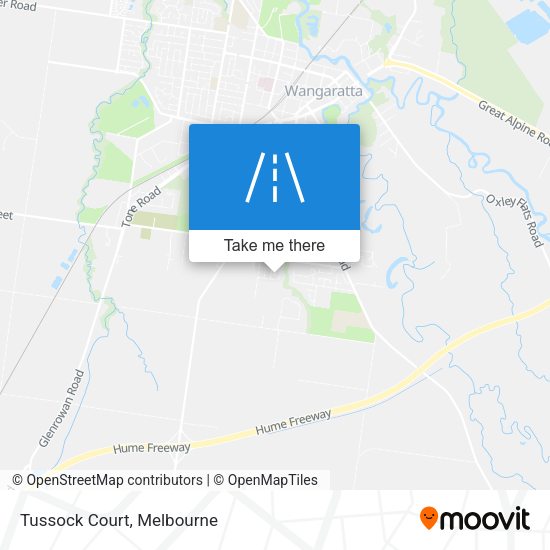 Tussock Court map