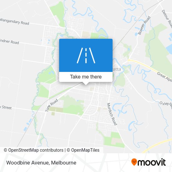 Woodbine Avenue map