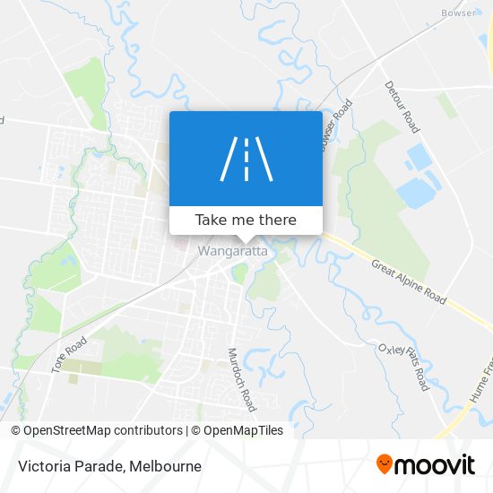 Victoria Parade map