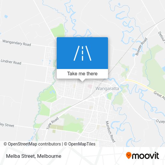 Melba Street map