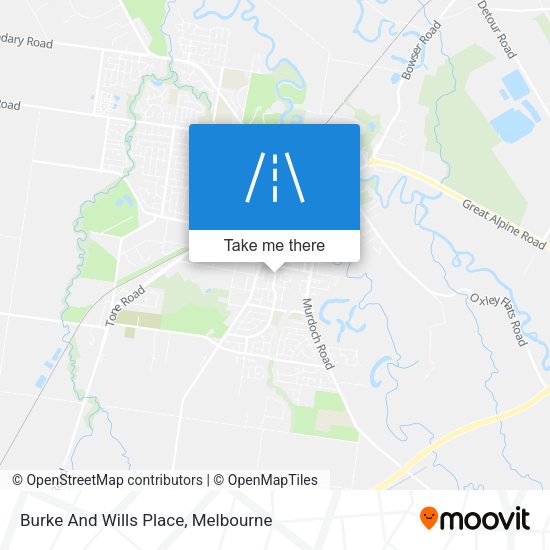 Burke And Wills Place map