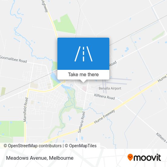 Meadows Avenue map
