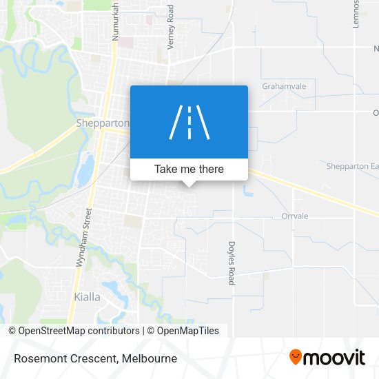 Rosemont Crescent map