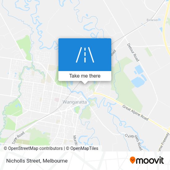 Nicholls Street map