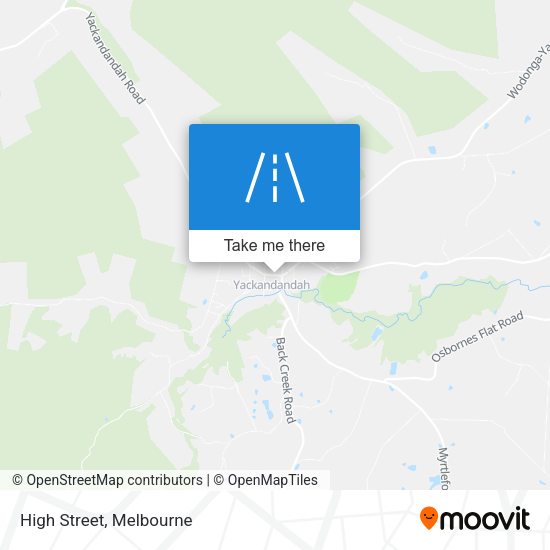 High Street map