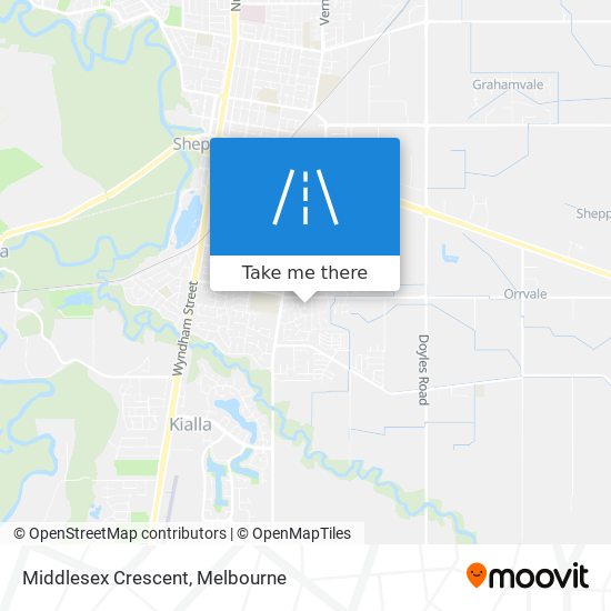 Middlesex Crescent map