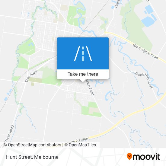 Hunt Street map