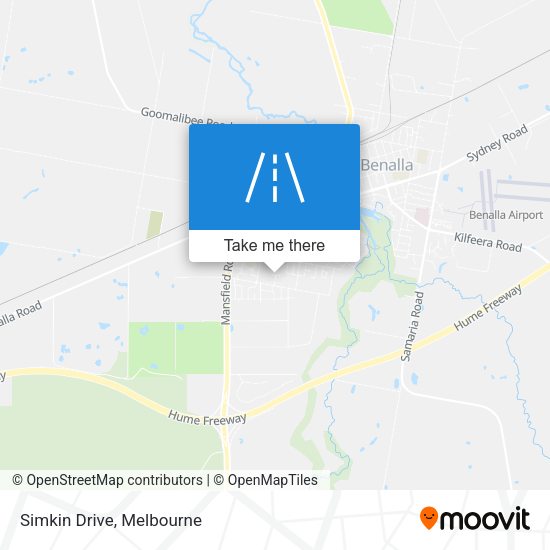Simkin Drive map