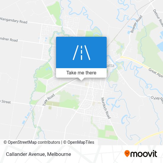 Callander Avenue map