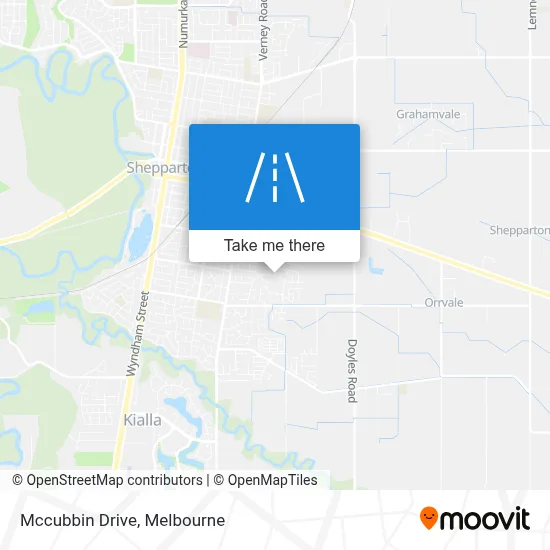 Mapa Mccubbin Drive