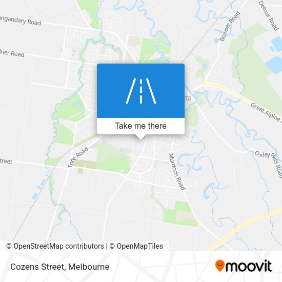 Cozens Street map