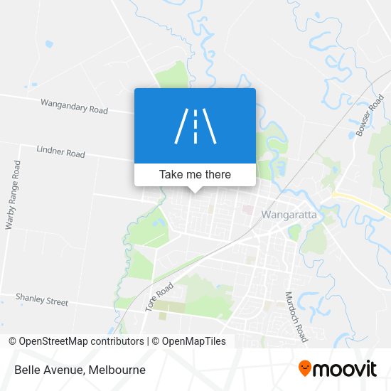 Belle Avenue map