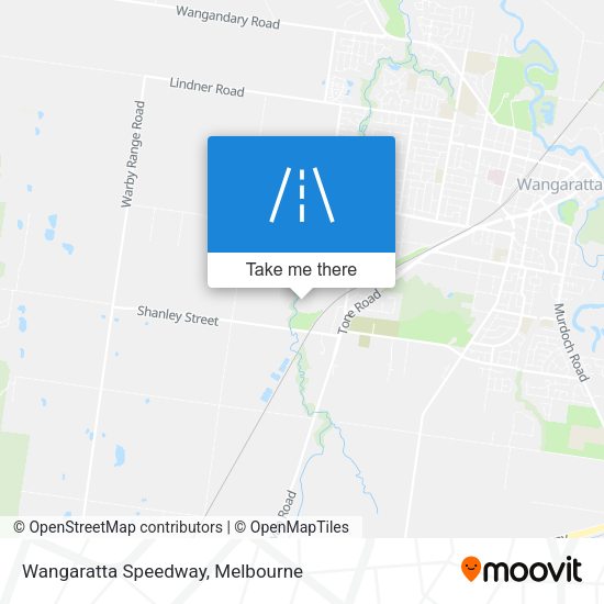 Wangaratta Speedway map
