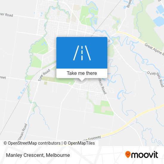 Manley Crescent map