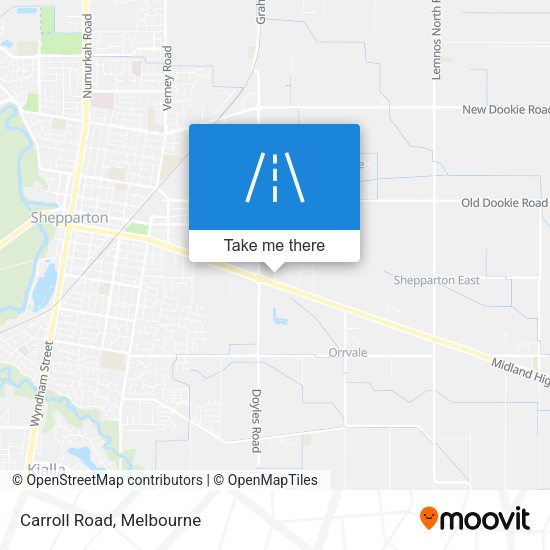 Carroll Road map