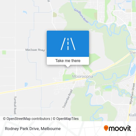 Rodney Park Drive map