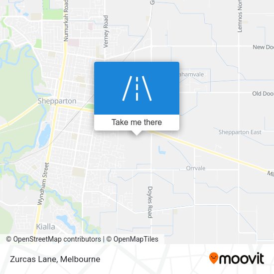 Zurcas Lane map
