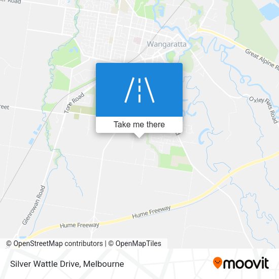 Silver Wattle Drive map