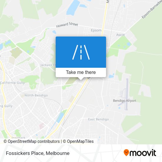 Fossickers Place map