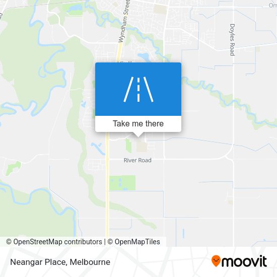 Neangar Place map