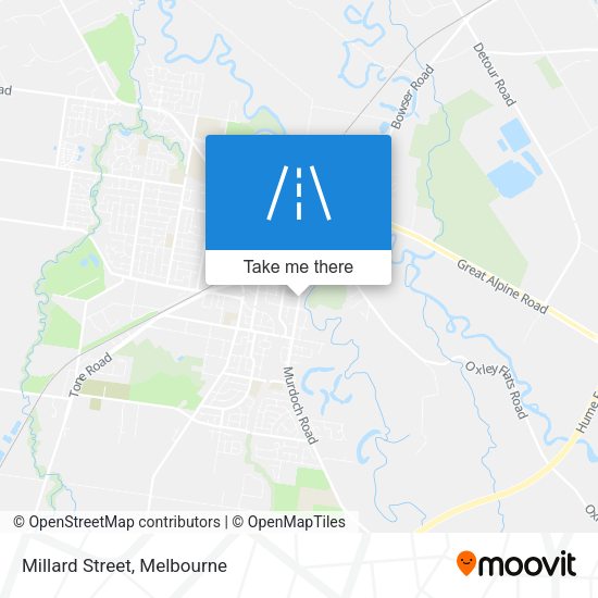Millard Street map