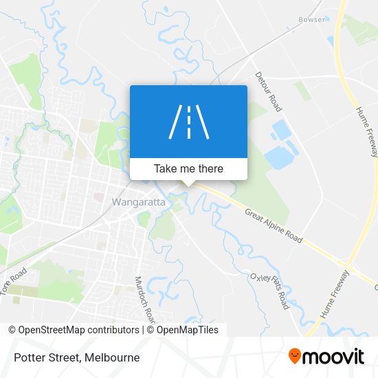 Potter Street map