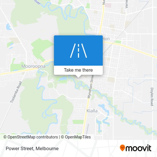 Power Street map