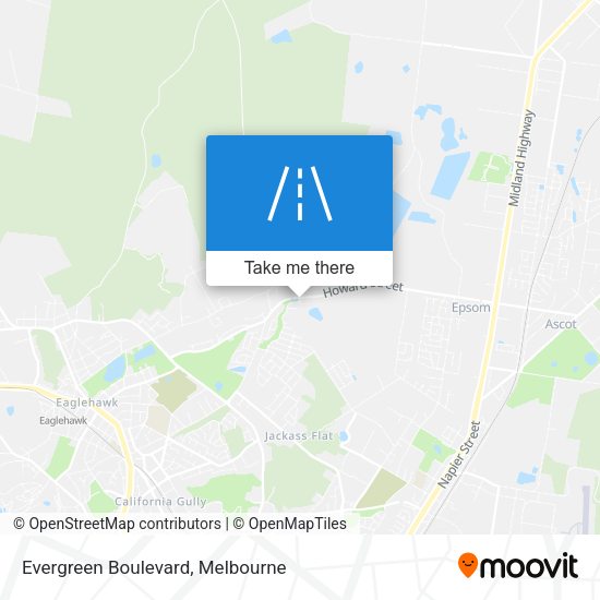 Evergreen Boulevard map