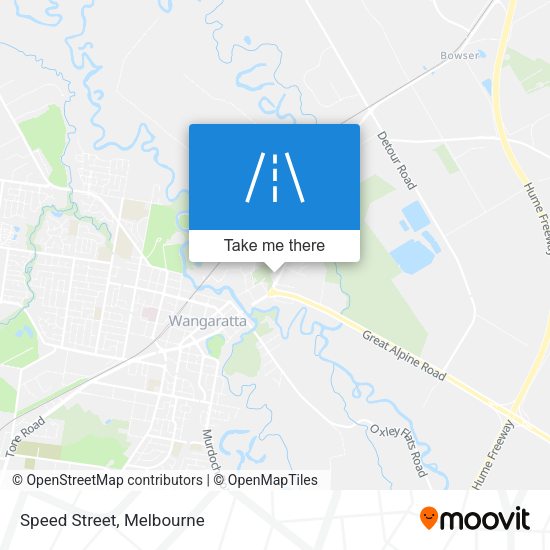 Speed Street map