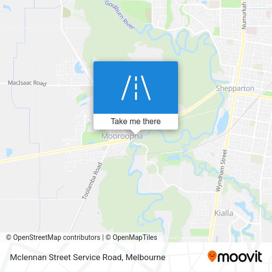 Mclennan Street Service Road map