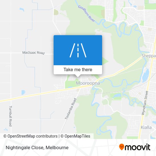 Nightingale Close map