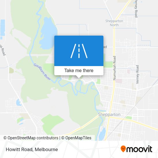 Howitt Road map