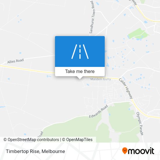 Timbertop Rise map