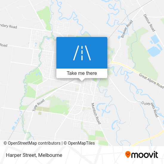 Harper Street map