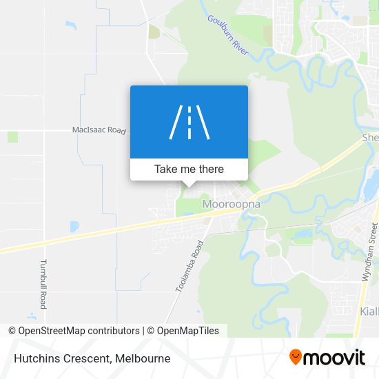 Hutchins Crescent map