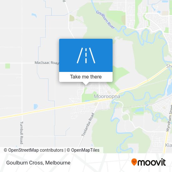 Goulburn Cross map
