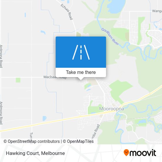Hawking Court map