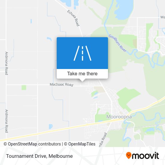 Tournament Drive map
