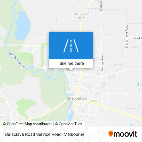 Balaclava Road Service Road map