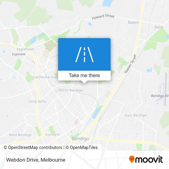 Webdon Drive map