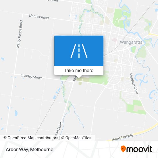 Arbor Way map