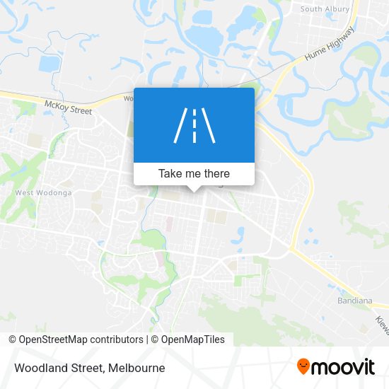 Woodland Street map