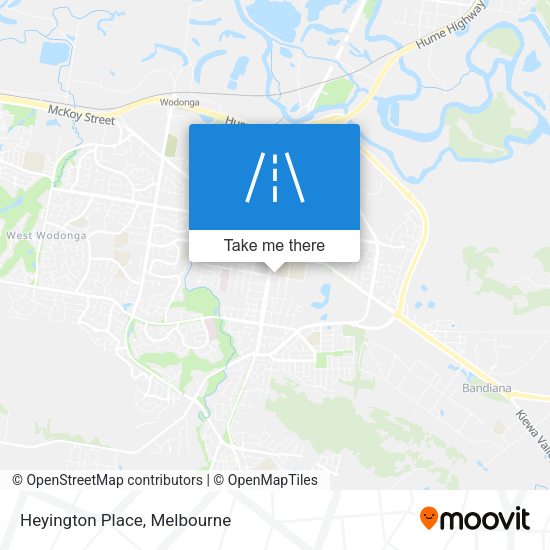 Heyington Place map
