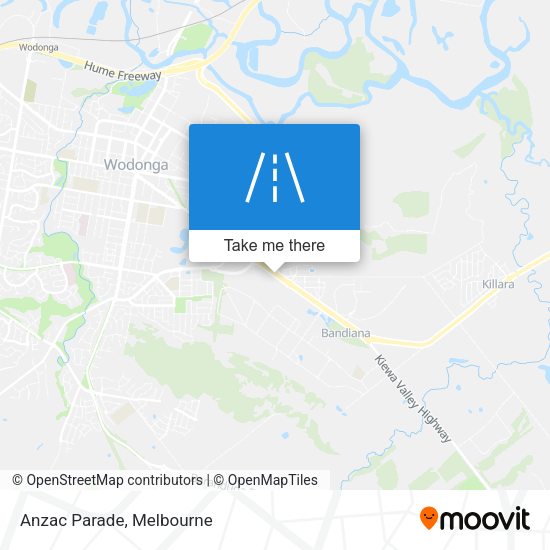 Anzac Parade map