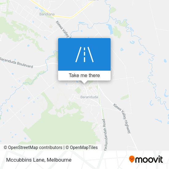 Mccubbins Lane map