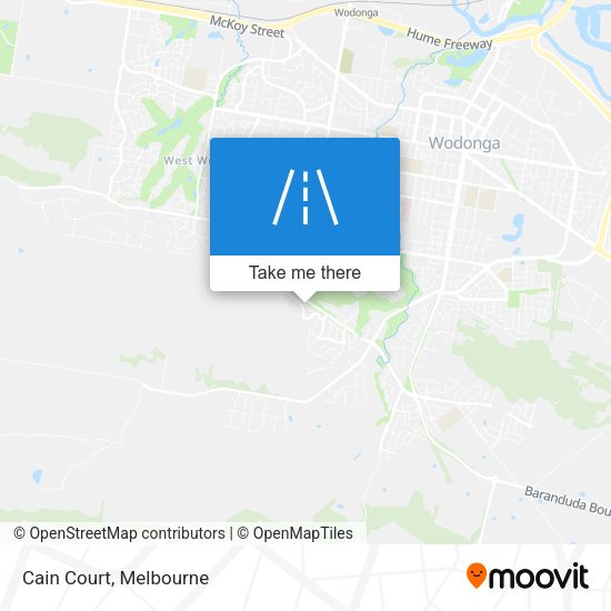 Cain Court map
