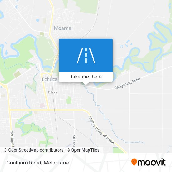 Goulburn Road map
