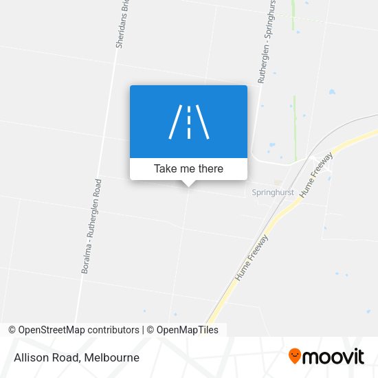 Allison Road map