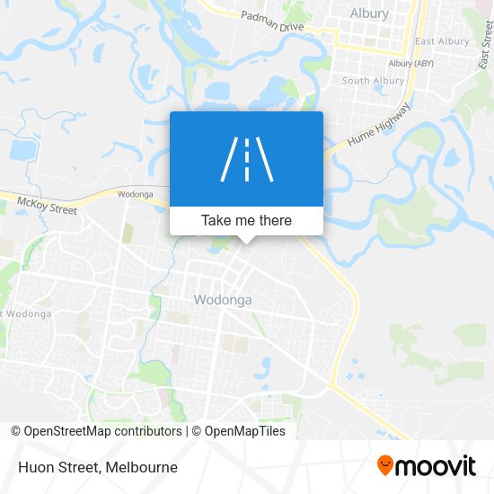 Huon Street map